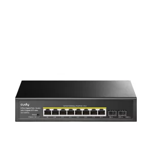 Kontrolsat - Cudy Switch - 8 Gigabit Ports - UnManaged PoE+ SFP - GS1008PS2