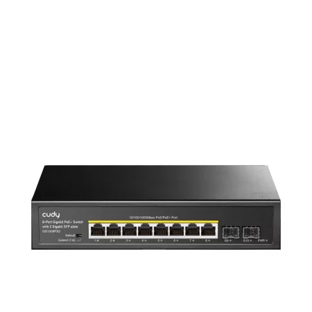 Kontrolsat - Switch Cudy - 8 Portas Gigabit - UnManaged PoE+ SFP - GS1008PS2