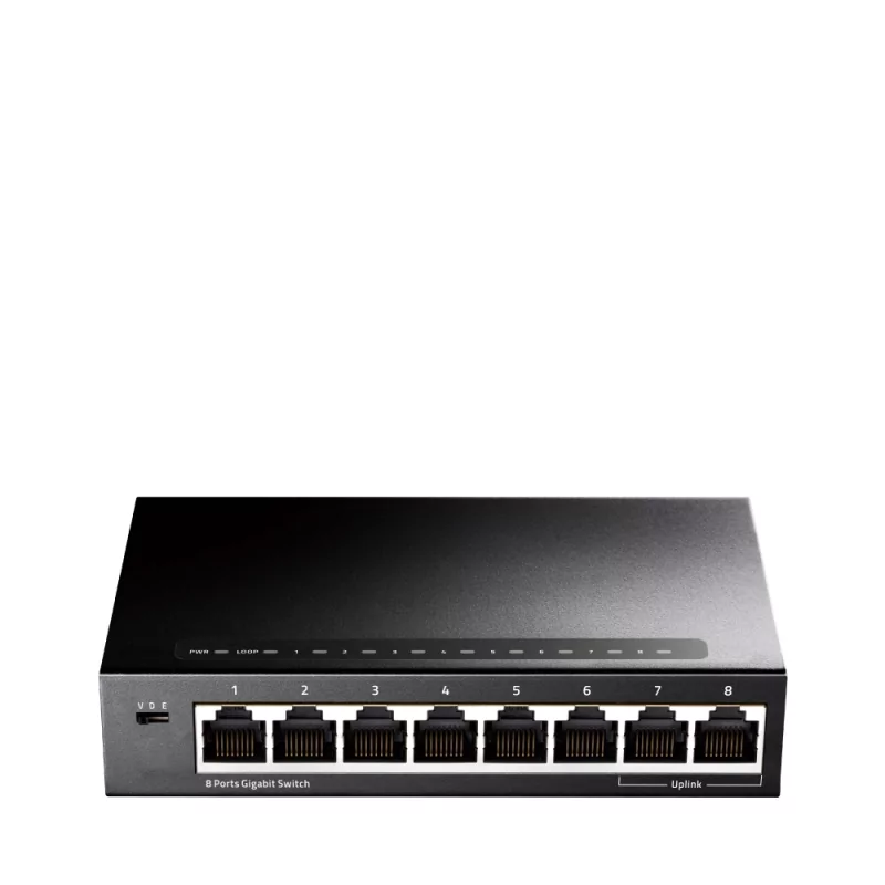 Kontrolsat - Switch Cudy - 8 Portas Gigabit - UnManaged - GS108