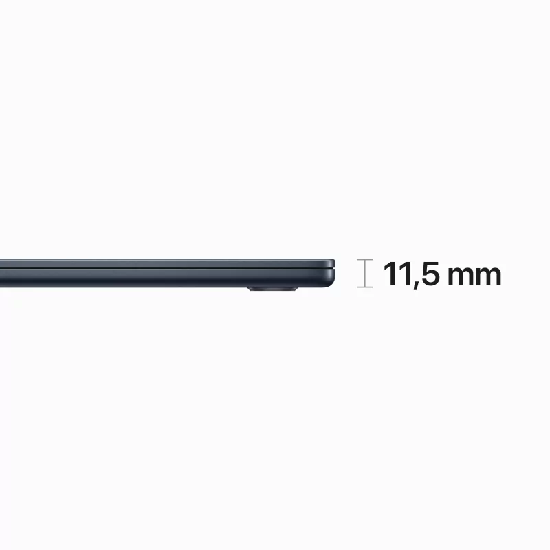 Kontrolsat - Apple MacBook Air 15.3" - M2 8‑core CPU - 10‑core GPU - 512GB SSD - 16GB RAM - Midnight