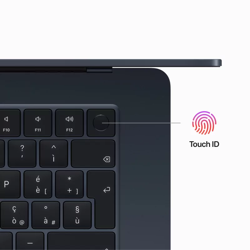 Kontrolsat - Apple MacBook Air 15.3" - M2 8‑core CPU - 10‑core GPU - 512GB SSD - 16GB RAM - Midnight