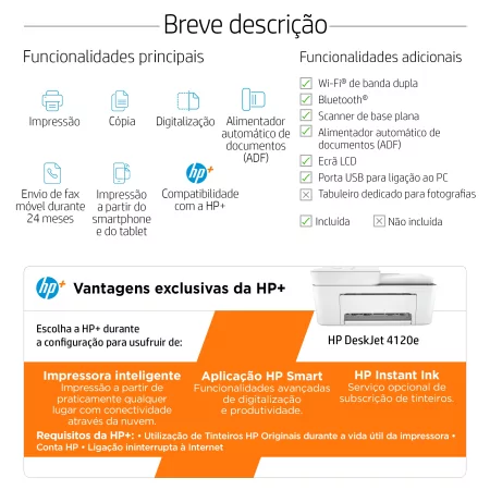 Kontrolsat - HP Printer - Multifunction - Color - Wireless - 4120e