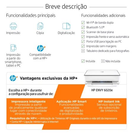 Kontrolsat - HP Printer - Envy 6020e Multifunction Printer - 223N4B