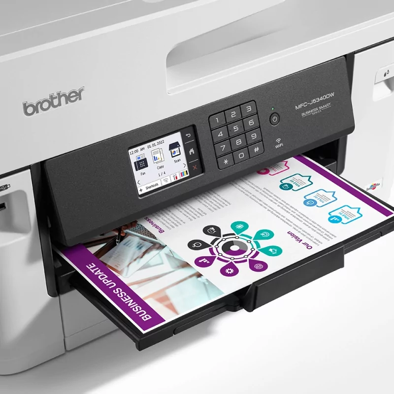 Kontrolsat - Brother Multifunction Printer - Color - F/V - Wi-Fi - MFCJ5340DW