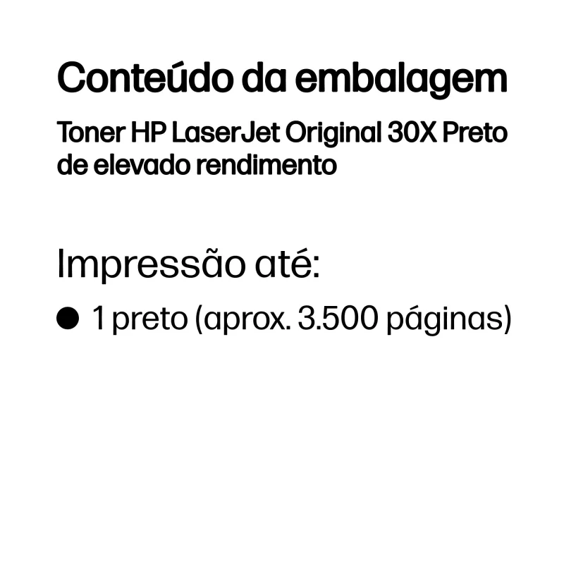 Kontrolsat - Toner HP - Preto - 3500 Páginas - CF230X
