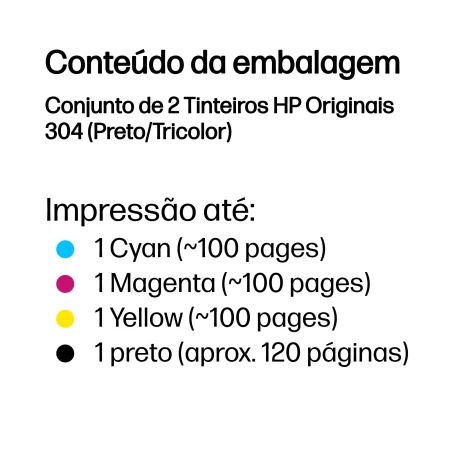 Kontrolsat - Tinteiro HP - Tricolor + Preto - 3JB05AE Kontrolsat - Tinteiro HP - Tricolor + Preto - 3JB05AE