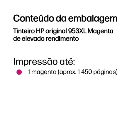 Kontrolsat - Tinteiro HP - Rosa - 1450 Páginas - F6U17AE