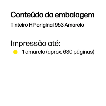 Kontrolsat - HP Ink Cartridge - 953 Yellow - 630 Pages - F6U14AE Kontrolsat - HP Ink Cartridge - 953 Yellow - 630 Pages - F6U14AE