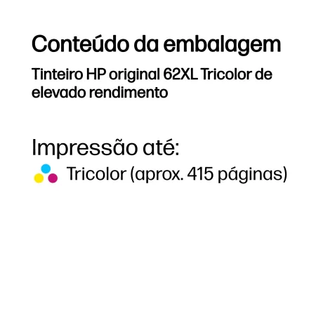 Kontrolsat - Tinteiro HP - Tricolor - 415 Páginas - C2P07AE