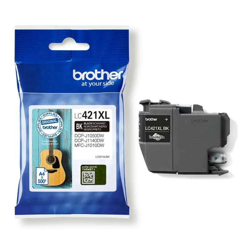 Kontrolsat - Tinteiro Brother - Preto - 500 Páginas - LC421XL