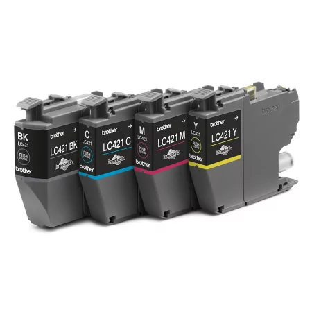 Kontrolsat - Tinteiro Brother - Pack 4 Cores - 200 Páginas - LC421 Kontrolsat - Tinteiro Brother - Pack 4 Cores - 200 Páginas - LC421