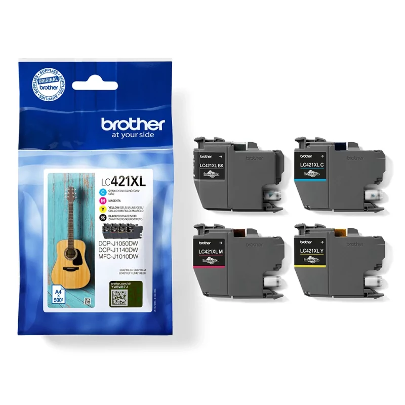Kontrolsat - Tinteiro Brother - Pack 4 Cores - 500 Páginas - LC421XL