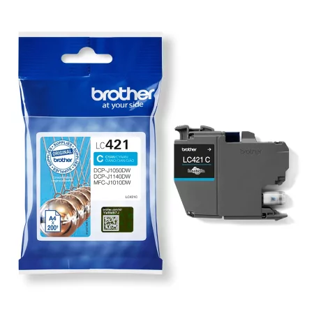 Kontrolsat - Brother Ink Cartridge - Blue - 200 Pages - LC421C Kontrolsat - Brother Ink Cartridge - Blue - 200 Pages - LC421C