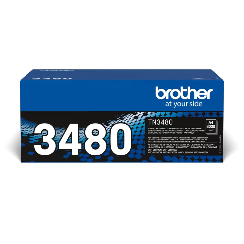 Kontrolsat - Brother Toner - Black - 8000 Pages - TN3480 Kontrolsat - Brother Toner - Black - 8000 Pages - TN3480
