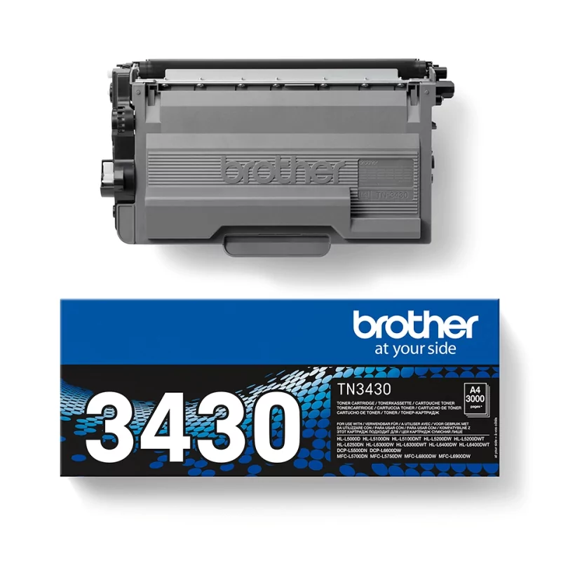 Kontrolsat - Brother Toner - Black - 3000 Pages - TN3430