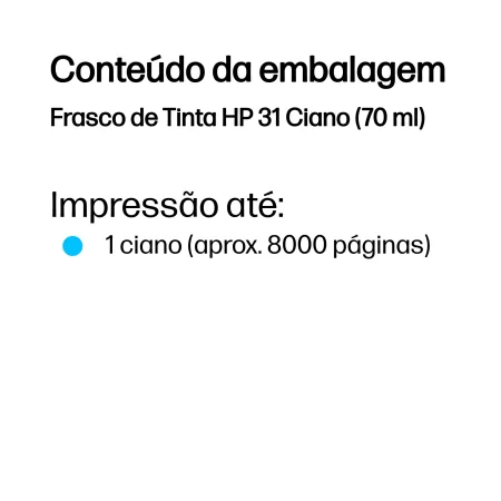 Kontrolsat - Tinteiro HP - Azul - 8000 Páginas - 1VU26AE