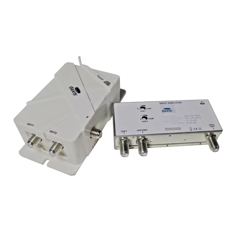 Kit Amplificador de Mastro Daxis - UHF+VHF 5G - ED0706