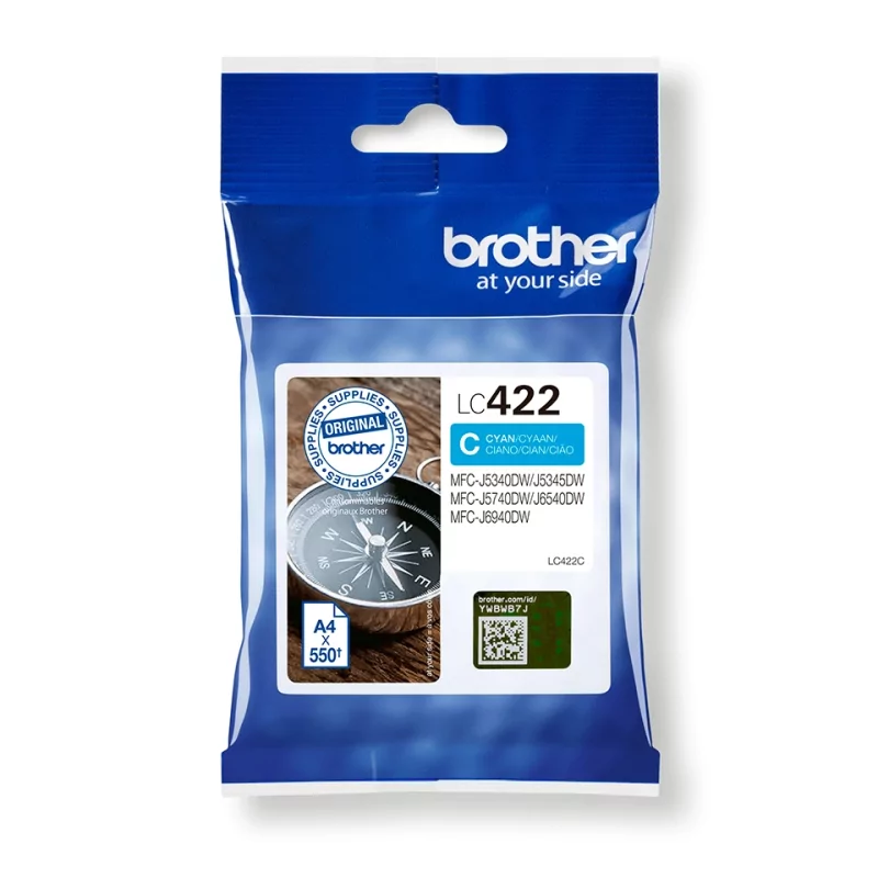 Kontrolsat - Brother Ink Cartridge - Blue - 550 Pages - LC422C