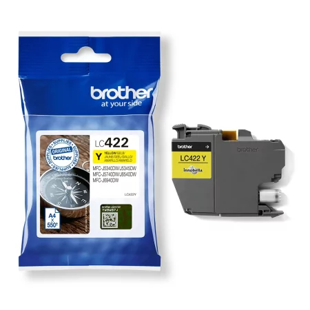 Kontrolsat - Brother Ink Cartridge - Yellow - 550 Pages - LC422Y