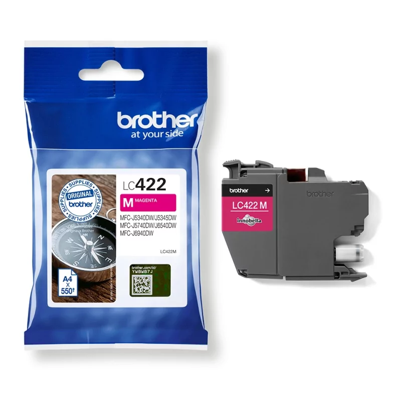 Kontrolsat - Tinteiro Brother - Rosa - 550 Páginas - LC422M