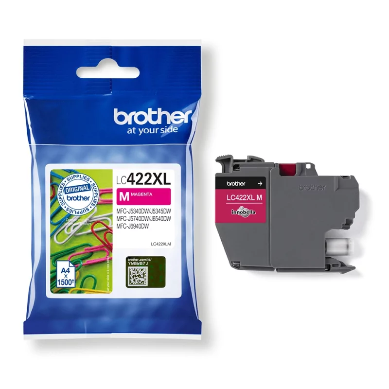 Kontrolsat - Tinteiro Brother - Rosa - 1500 Páginas - LC422XLM