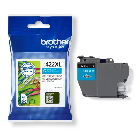 Kontrolsat - Tinteiro Brother - Azul - 1500 Páginas - LC422XLC