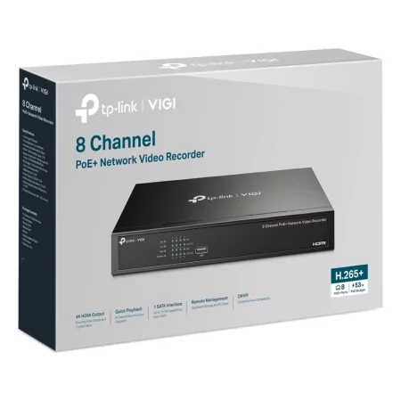 Kontrolsat - TP-Link Recorder - 8 PoE Channels - VIGI NVR1008H-8P