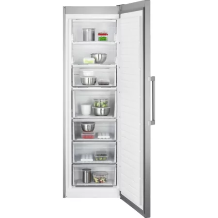 Kontrolsat - AEG Vertical Chest Freezer - 279L - No Frost - Class E - Stainless Steel - AGB728E3NX