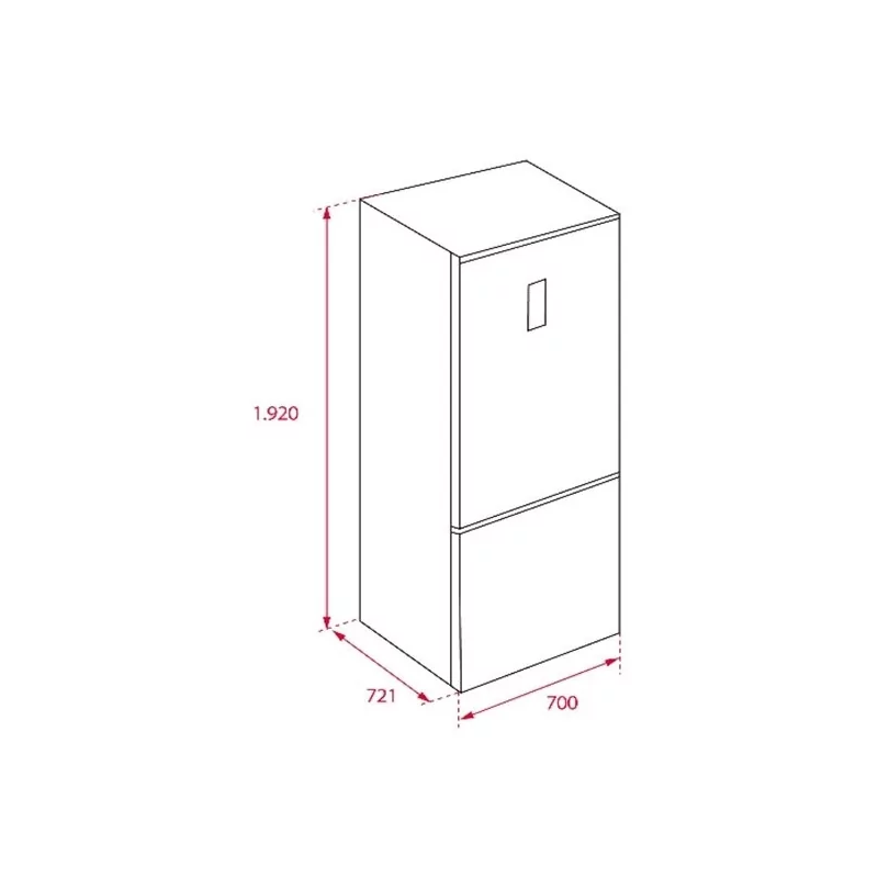 Kontrolsat - Frigorifico Combinado Teka RBF 78720 GWH (No Frost - 192 cm - 510 L - Branco)