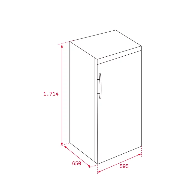 Kontrolsat - Teka TGF3 270 X EU Freezer (256L - Upright No Frost - Stainless Steel)