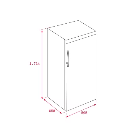 Kontrolsat - Teka TGF3 270 X EU Freezer (256L - Upright No Frost - Stainless Steel)