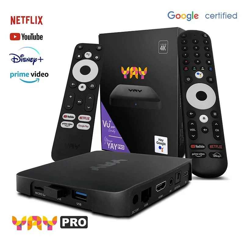 Vu+ YAY Go Pro - Box IPTV - Android TV 4K