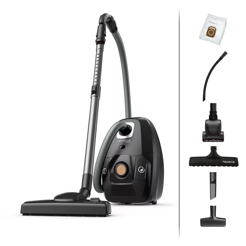 Kontrolsat - Aspirador com Saco Rowenta - Green Force Effitech Total Clean - (4.5L - 400W - 64dB) - RO6189EA Kontrolsat - Aspirador com Saco Rowenta - Green Force Effitech Total Clean - (4.5L - 400W - 64dB) - RO6189EA