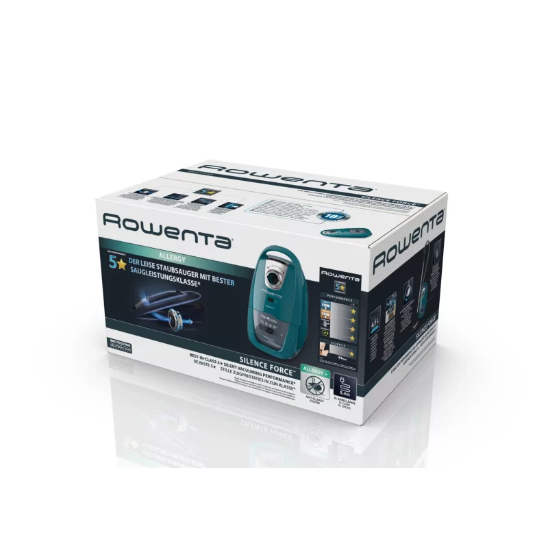 Kontrolsat - Rowenta Silence Force Home Vacuum Cleaner with Bag - (4.5L - 450W - 64dB) - RO7793EA