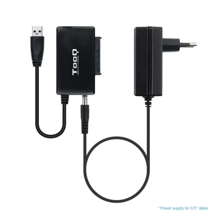 Kontrolsat - Adaptador Disco Rígido TooQ - USB-C - 2.5" - 3.5" - TQHDA-01A Kontrolsat - Adaptador Disco Rígido TooQ - USB-C - 2.5" - 3.5" - TQHDA-01A