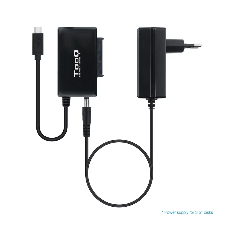 Kontrolsat - TooQ Hard Drive Adapter - USB-C - 2.5" - 3.5" - TQHDA-02C
