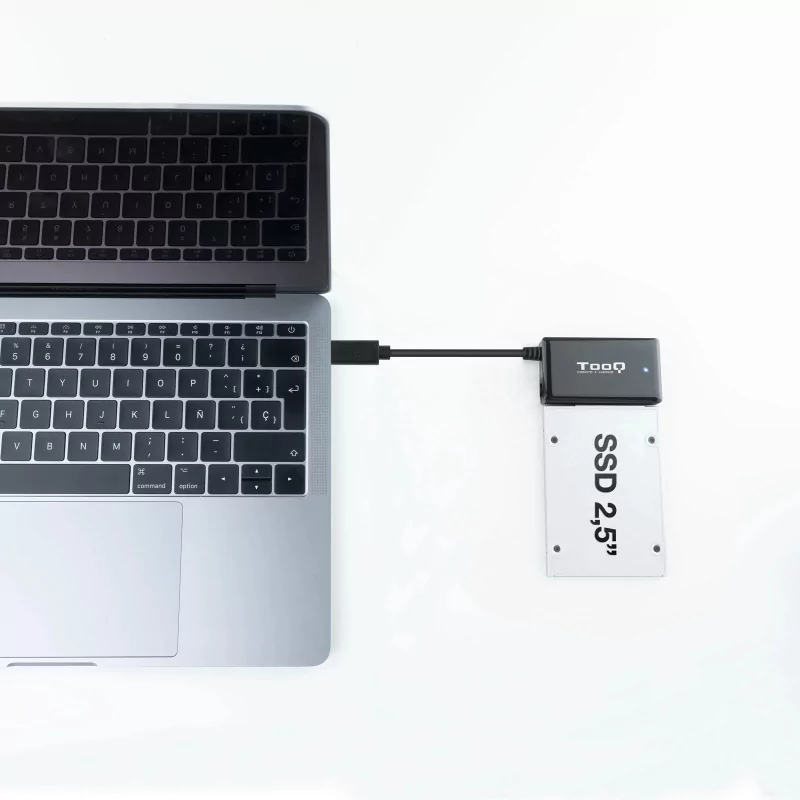 Kontrolsat - TooQ Hard Drive Adapter - USB-C - 2.5" - 3.5" - TQHDA-02C