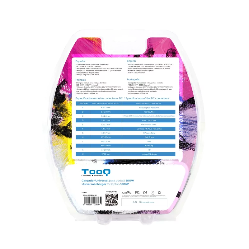 Kontrolsat - Carregador para Portátil TooQ - TQLC-100BS01M