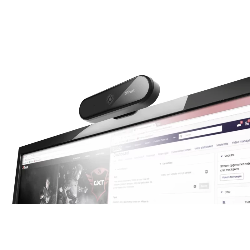 Kontrolsat - Trust Webcam - FullHD - w/ Tripod - WEBC252