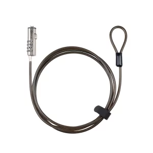 Kontrolsat - TooQ Security Cable - For Laptop - 1.5M - Dark Gray - TQCLKC0035-G