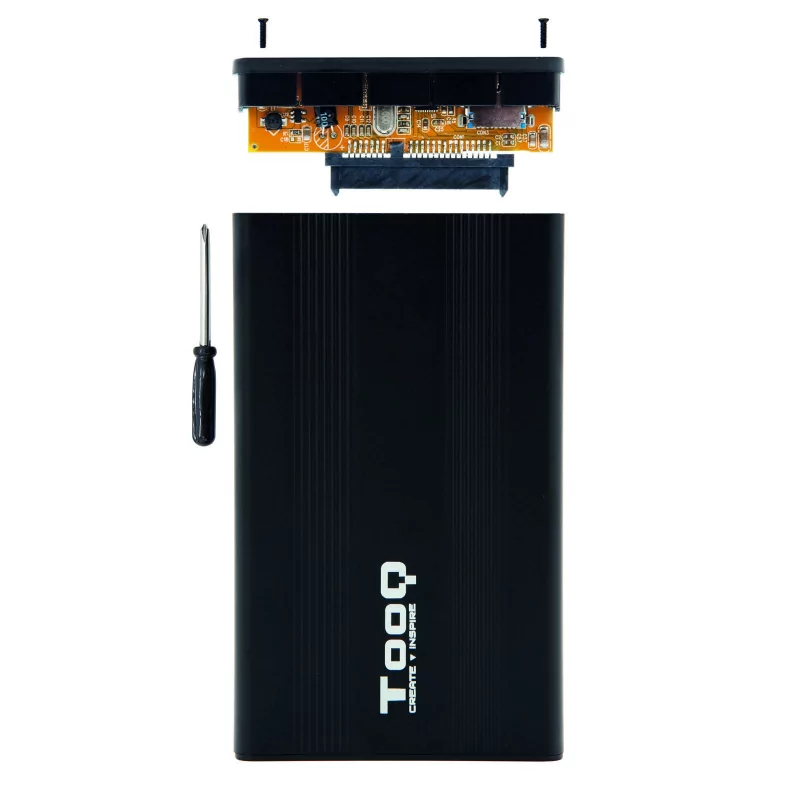 Kontrolsat - Caixa Externa TooQ - P/ Discos Rígidos - 2.5" - UBS 2.0 - Preto - TQE-2510B