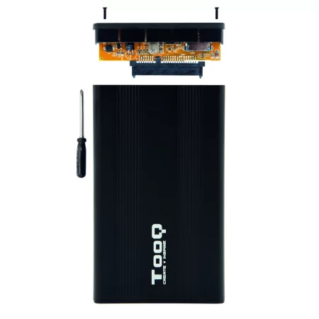 Kontrolsat - TooQ External Box - For Hard Drives - 2.5" - UBS 2.0 - Black - TQE-2510B Kontrolsat - TooQ External Box - For Hard Drives - 2.5" - UBS 2.0 - Black - TQE-2510B