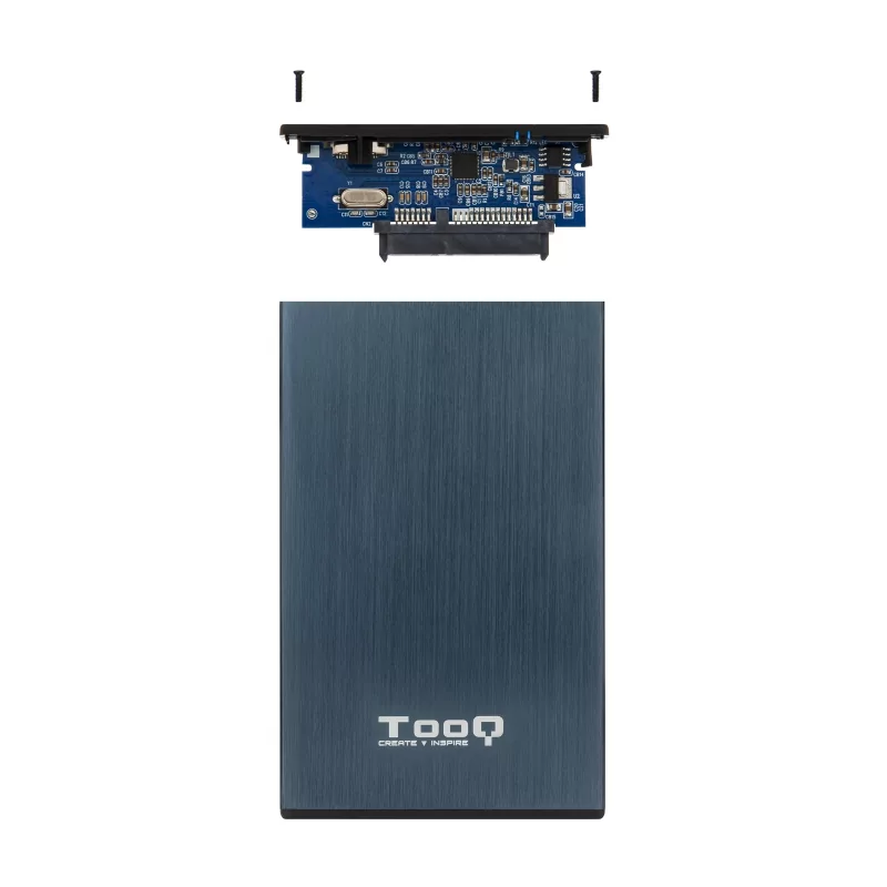 Kontrolsat - Caixa Externa TooQ - P/ Discos Rígidos - 2.5" - UBS 2.0 - Azul - TQE-2527PB