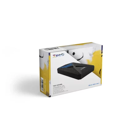 Kontrolsat - TooQ External Box - 2.5" SATA - Gaming Blue LED - USB3.1 - TQE-2550L