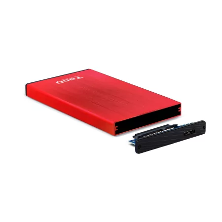 Kontrolsat - TooQ External Box - For 2.5" Discs - HDD/SSD - Red - TQE-2527R Kontrolsat - TooQ External Box - For 2.5" Discs - HDD/SSD - Red - TQE-2527R