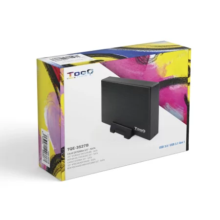 Kontrolsat - TooQ External Box - For Hard Drives - 3.5" - SATA I/II/III - USB 3.0 - Black - TQE-3527B