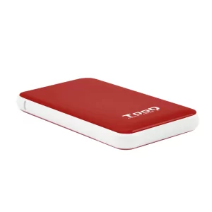 Kontrolsat - TooQ External Box - For Hard Drives - 2.5" - SATA I/II/III - USB 3.1 - Red - TQE-2528R