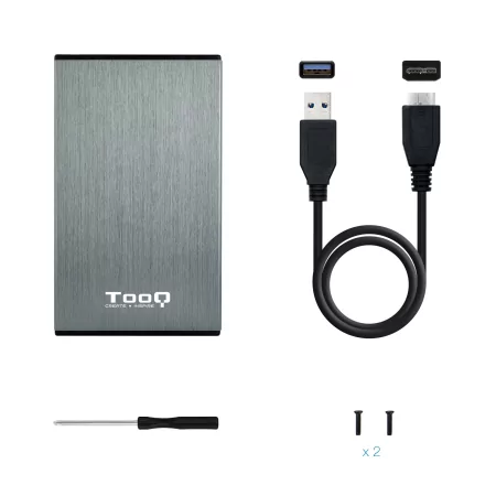 Kontrolsat - TooQ External Box - For Discs - 2.5" - HDD/SSD - TQE-2527G