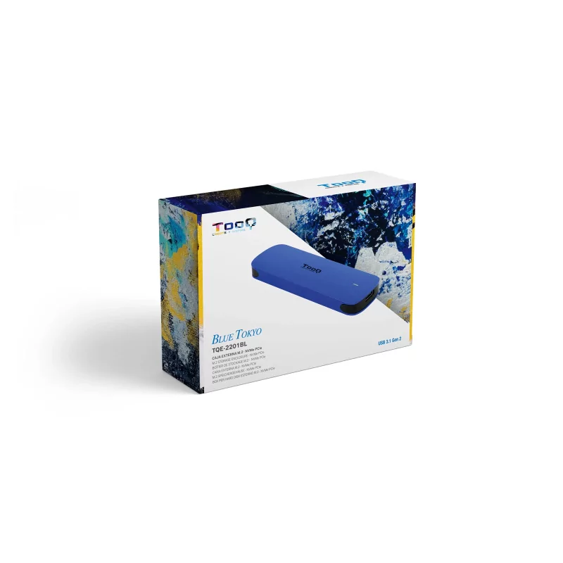 Kontrolsat - TooQ External Box - SSD - Blue - TQE-2201BL