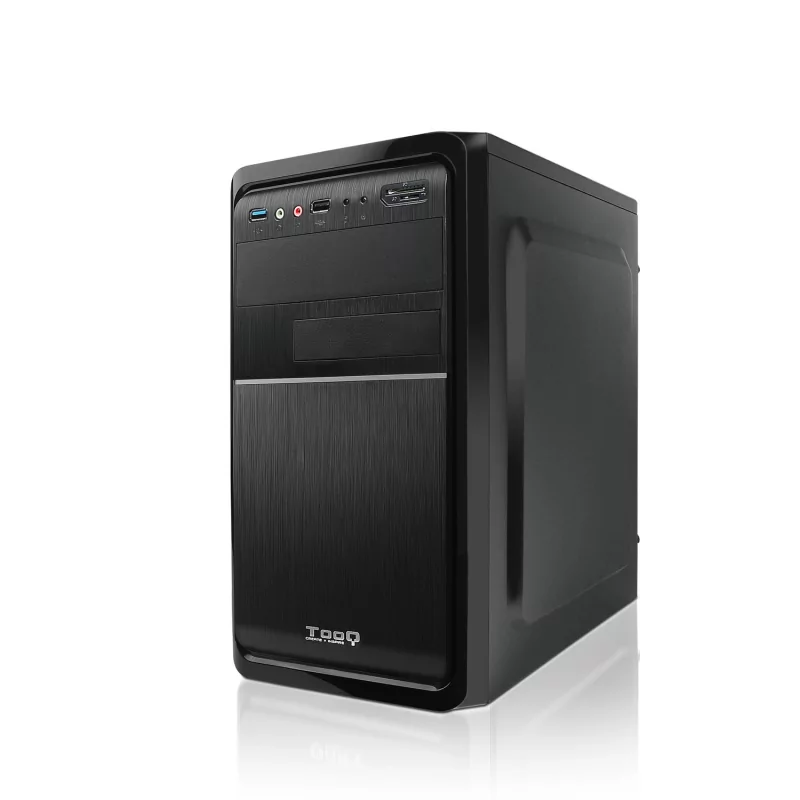 Kontrolsat - TooQ M-ATX Case - 500W - Black - TQC-4735U3C-B